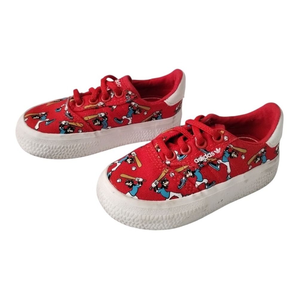 Adidas 3MC IX Disney Sport Goofy Platform Kids Boys Sneakers Shoes Casual 5K Red